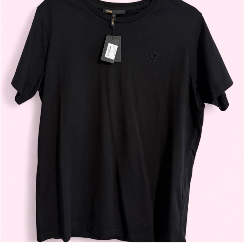 Maje Black Short Sleeve T-Shirt